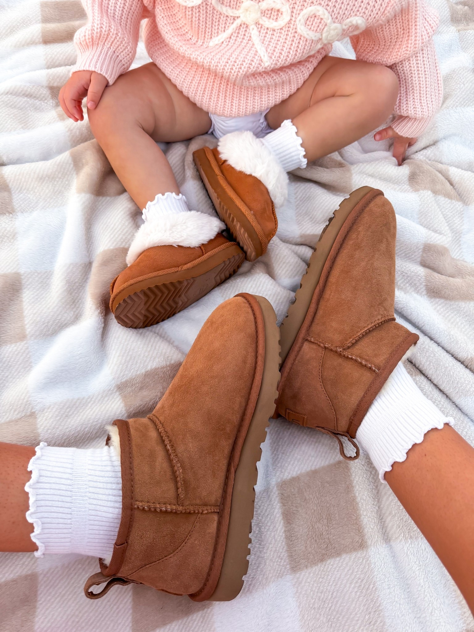 Mom and daughter matching fall or winter shoes and ruffle socks #babygirl #mom #daughter #fallshoes #wintershoes 

#LTKmomlife #LTKootd #LTKBaby