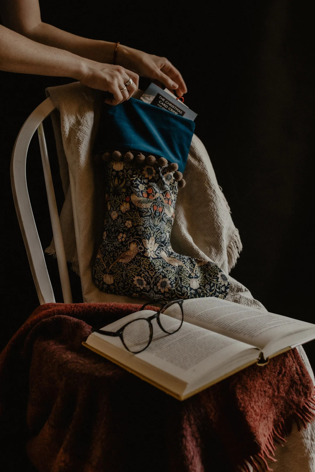 William Morris Christmas Stocking, Velvet Cuff, Christmas Decorations, Luxury, Gift, Floral Chris... | Etsy (US)