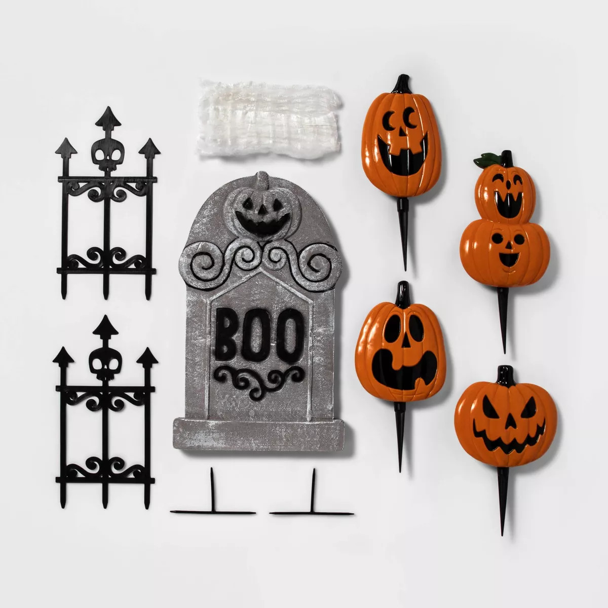 14pc Pumpkin Scene Setter Kit Halloween Decorative Prop - Hyde & EEK! Boutique™: Outdoor Yard D... | Target