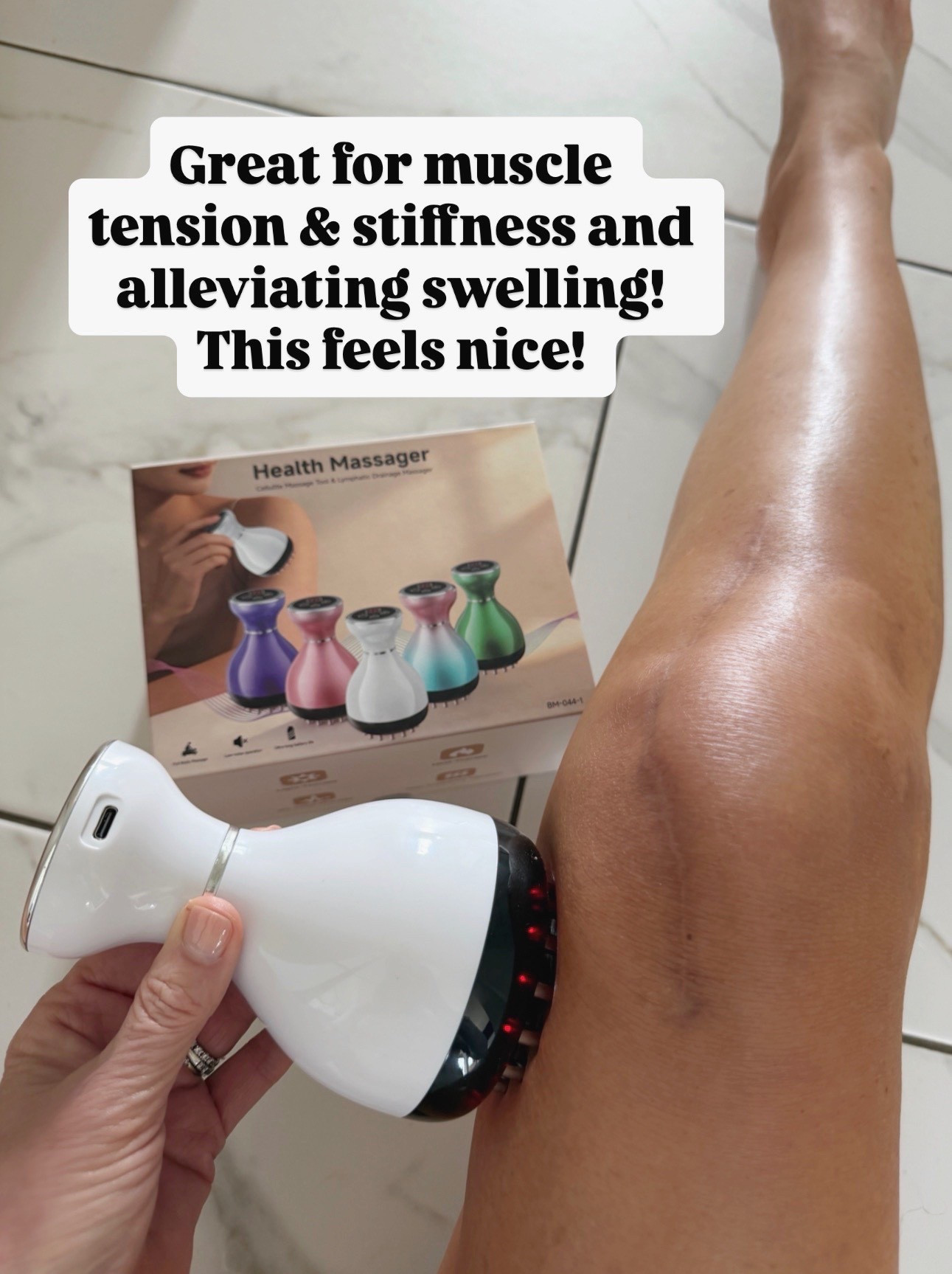 Lymphatic drainage massager & anti cellulite tool, body sculpting machine with micro current & red light heat and vibration 

#LTKOver40