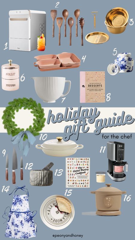 Shop these holiday Christmas gift ideas for the chef!  Anyone would love to have these items for their home and kitchen!  #kitchen #kitchenfinds #kitchendecor #kitchengifts #forthechef #giftguide #giftideas

#LTKHoliday #LTKhome #LTKGiftGuide
