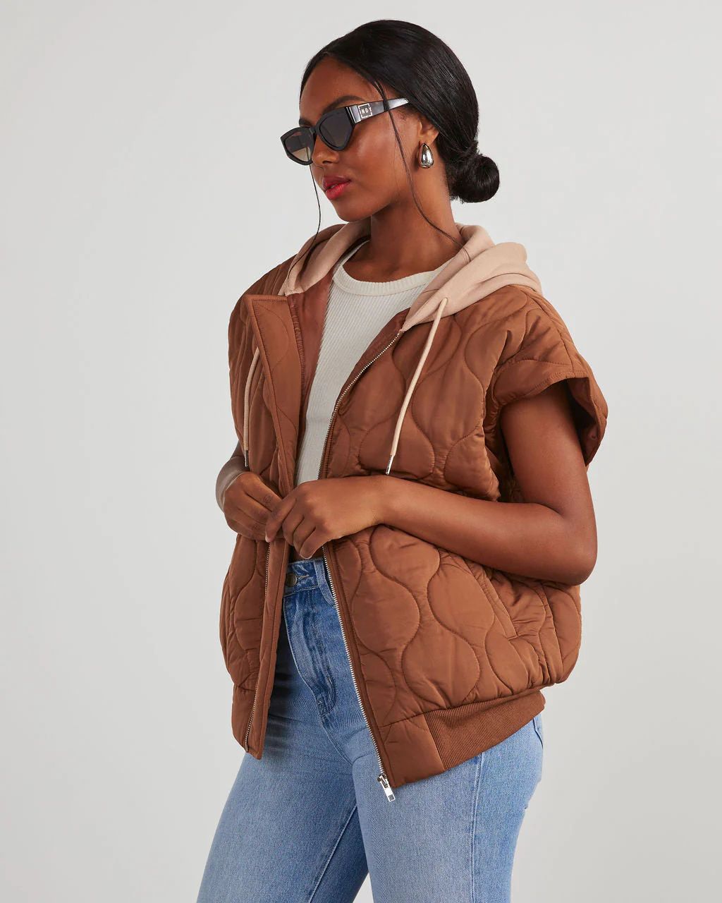 Fall And Forever Hooded Puffer Vest | VICI Collection