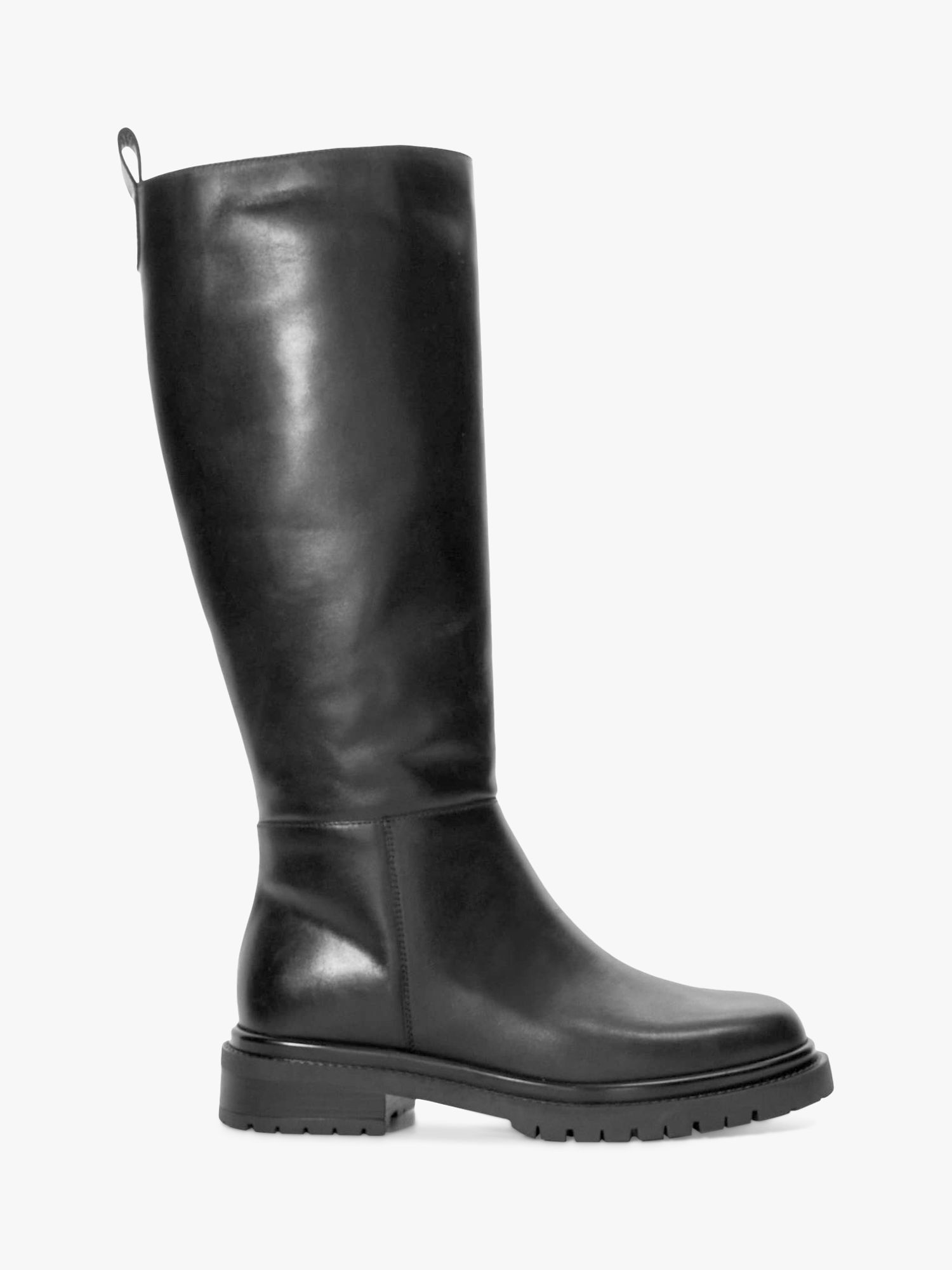 DuneTilings Leather Boots, Black | John Lewis (UK)