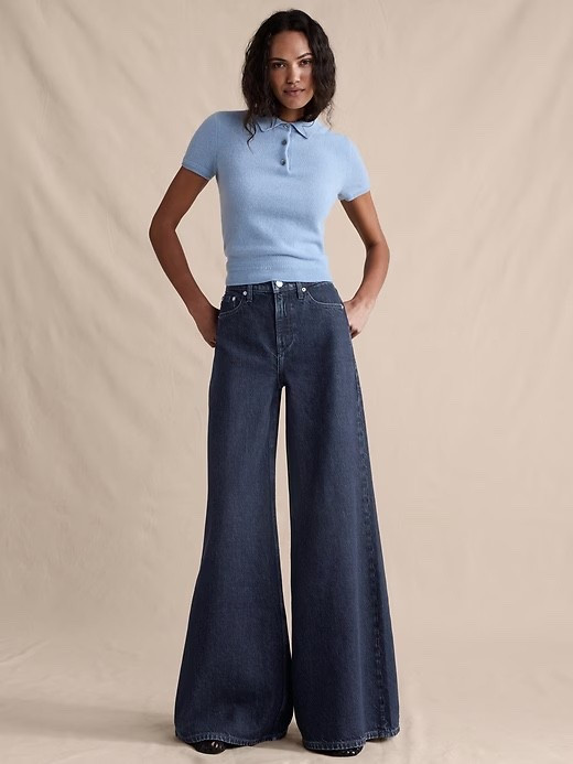 😍😍 Super long, wide leg palazzo jeans!

#LTKTall #LTKPlusSize #LTKOver40