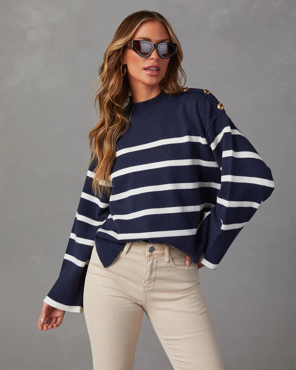 Baruch Striped Pullover Sweater | VICI Collection