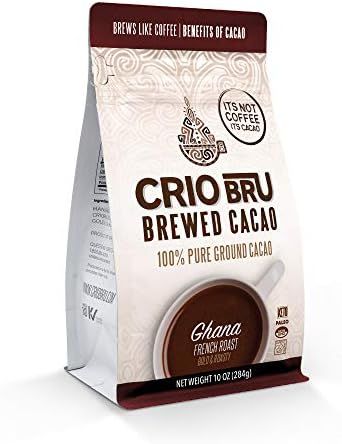 Amazon.com : Crio Bru Ghana French Roast 10 oz Bag | Natural Healthy Brewed Cacao Drink | Great S... | Amazon (US)