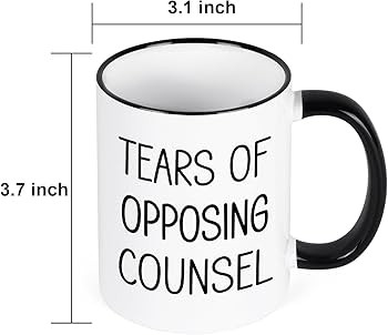 Maustic Lawyer Gifts for Men Women, Tears of Opposing Counsel Coffee Mug, Law Student Attorney Pa... | Amazon (US)