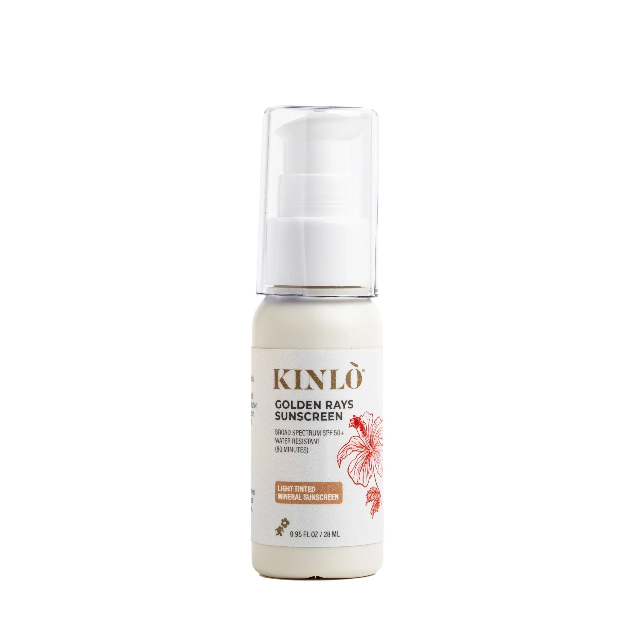 KINLO Golden Rays Tinted Sunscreen SPF 50, Active Mineral Sunscreen, Reef Safe, Water Resistant U... | Walmart (US)