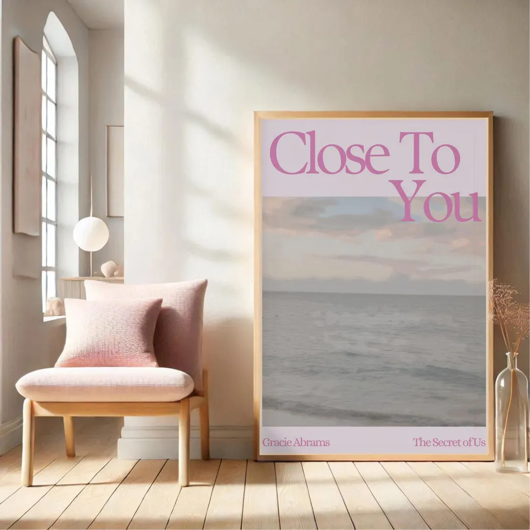 Gracie Abrams Art Print, Close to You, the Secret of Us, Inspired Digital Art, Unique Home Decor,... | Etsy (US)