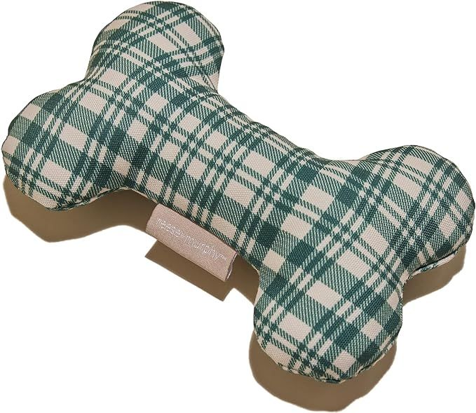 Reese+Murphy Plaid Green 8" Plush Dog Toy - Dog Toys for Aggressive Chewers Medium & Large Dogs -... | Amazon (US)