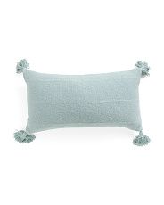 14x26 Textured Cotton Lumbar Pillow | TJ Maxx