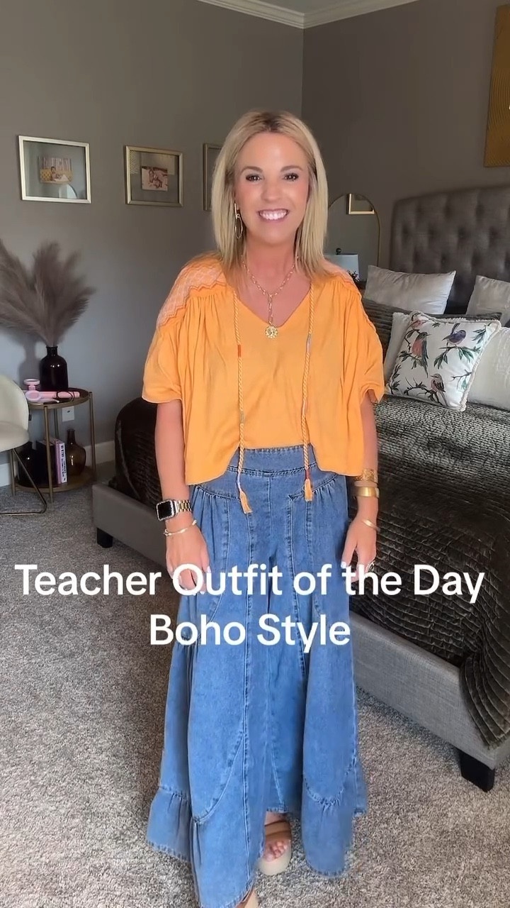 Classroom chic with a boho twist! ✨ I styled this boho @freepeople top for an effortless teacher OOTD—perfect for inspiring your next school-day look. Save this for your boho style inspo! 

🔗 in LTK in bio

Teacher OOTD
Boho Teacher Style
Classroom Fashion
Teacher Outfit Inspiration
Back to School Fashion
Boho Chic
Comfy Teacher Outfits
Teacher Style Inspiration
Effortless Teacher Look
Boho Fashion for Teachers
Teacher Wardrobe Essentials
Stylish Teacher Outfits
Boho Outfit Ideas
Teacher Lookbook
Classroom Style Tips
TeacherStyle 
BohoOOTD

#LTKOver40 #LTKFindsUnder50 #LTKFindsUnder100
