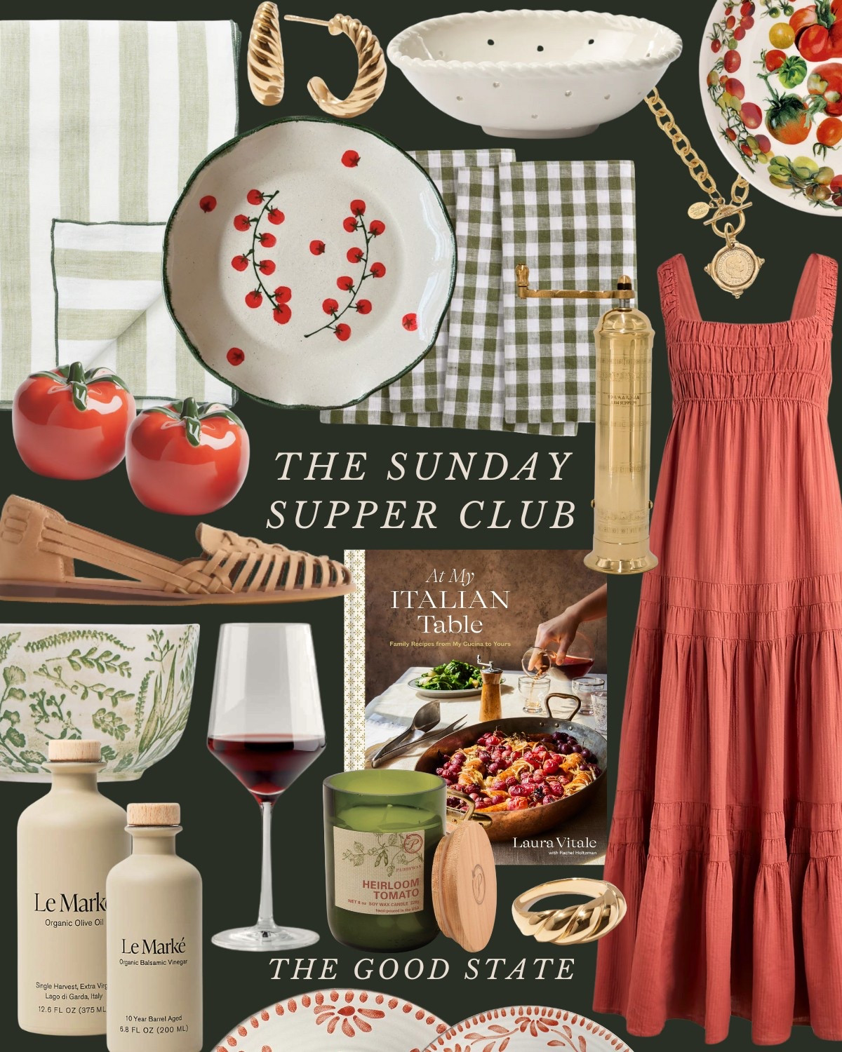 The Sunday Supper Club🍅 To the ladies who find beauty in the fragrance of fresh basil, the crunch of homemade bread and the vibrant colors of ingredients spread across the counter. For those who come alive the longer they linger around a candle-lit table with loved ones. For the ladies who are looking for a reason to set a pretty table and *finallllly* wear their new Spring dress. This collection is for you🤍

The good state, Lauren England, dinner party, hosting, under $50, Anthro, Anthropologie, dolce vita, spring fashion, spring ootd, maxi dress, Abercrombie and Fitch, wedding guest dress, empire waist dress, white dress. J crew, j crew factory, pretty, spring fashion, vacation outfit, ootd, sandals, tuckernuck, Easter outfit, kitchen, entertaining, home decor, Amazon home, Amazon finds, stripe dress, masters outfit, green dress, blue dress, McGee and co, shea McGee, quince 

#LTKHome #LTKStyleTip #LTKFindsUnder50