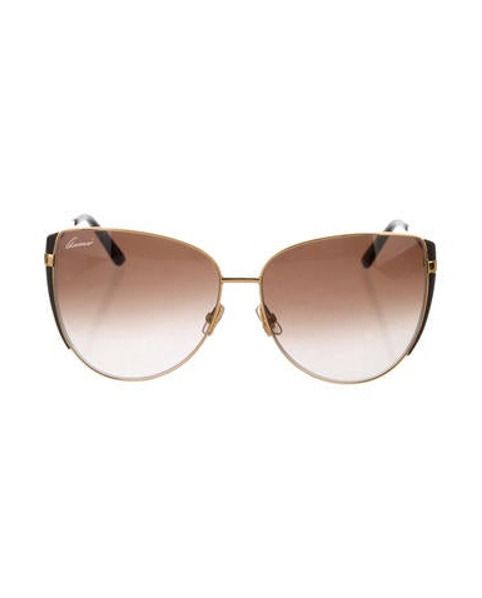 Gucci Gradient Cat-Eye Sunglasses Gold | The RealReal