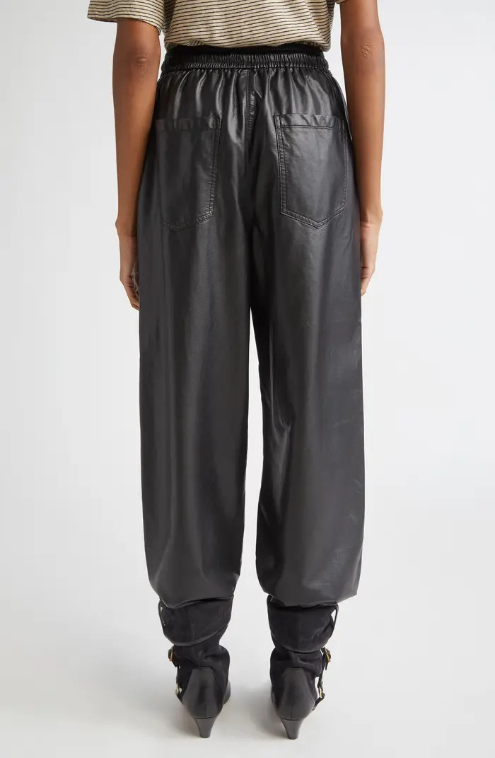 Nereane Faux Leather Drawstring Pants | Nordstrom