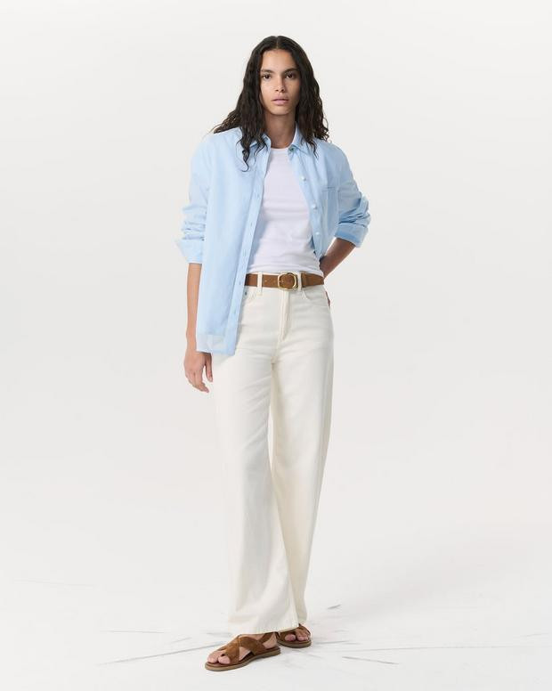 Featherweight Logan Wide-Leg - Ecru | rag & bone