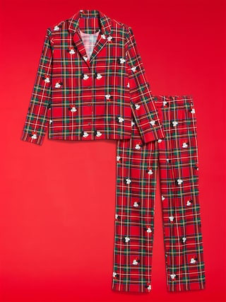 Old Navy x Disney Mickey Mouse & Friends Printed Flannel Pajama Set for Women | Old Navy (US)