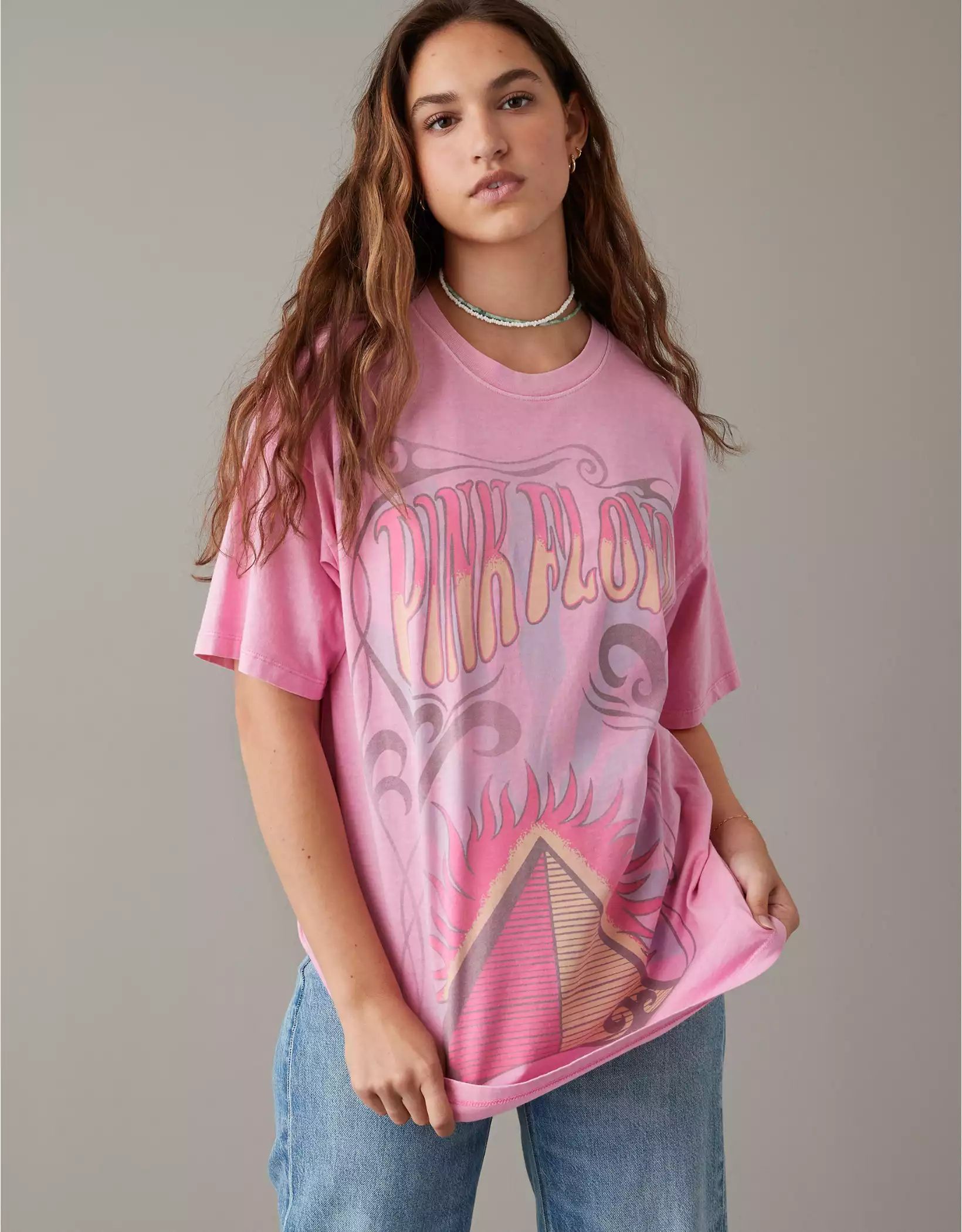 AE Oversized Pink Floyd Graphic Tee | American Eagle Outfitters (US & CA)