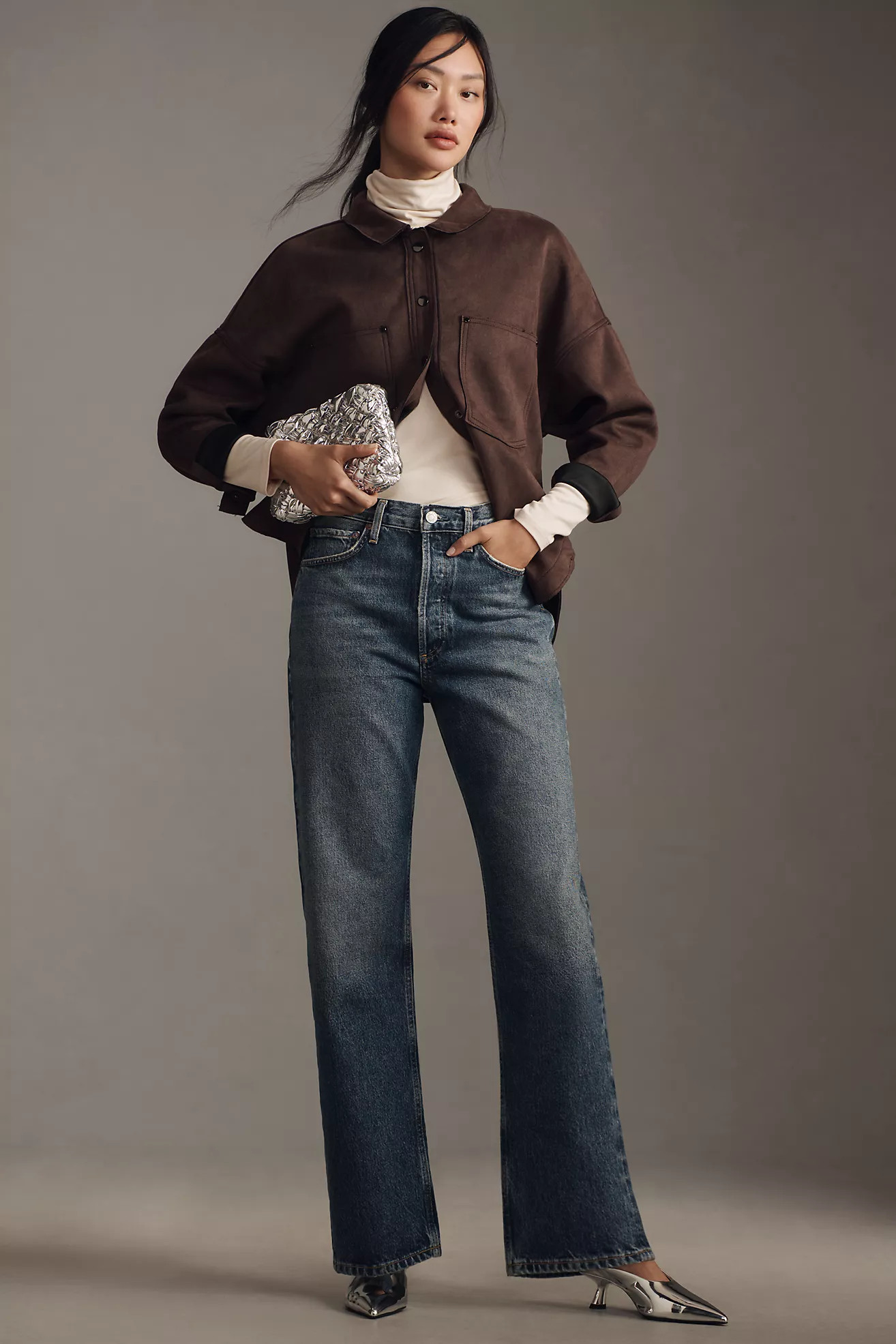 AGOLDE 90s Mid-Rise Straight Jeans | Anthropologie (US)