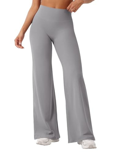 YEOREO Workout Womens Straight Leggings 31.5" Eddiy Gym Yoga Pants Gray XXS | Amazon (US)