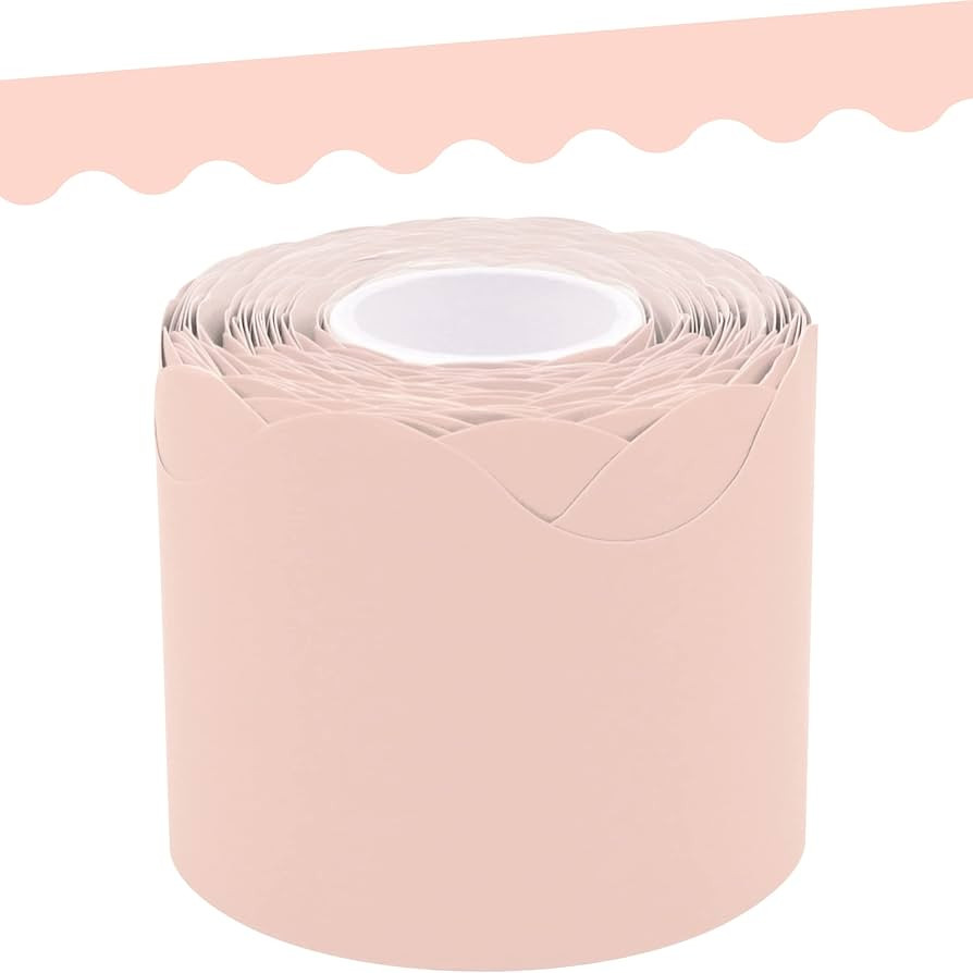 Teacher Created Resources Blush Scalloped Rolled Border Trim (TCR8906) | Amazon (US)