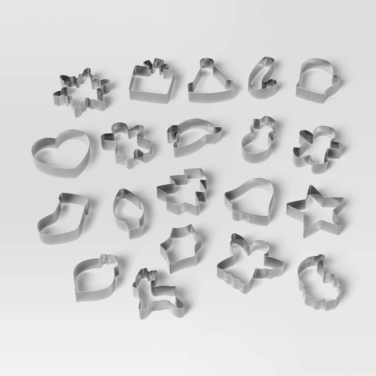 20pc Christmas Bucket of Cookie Cutter set Silver - Wondershop™ | Target