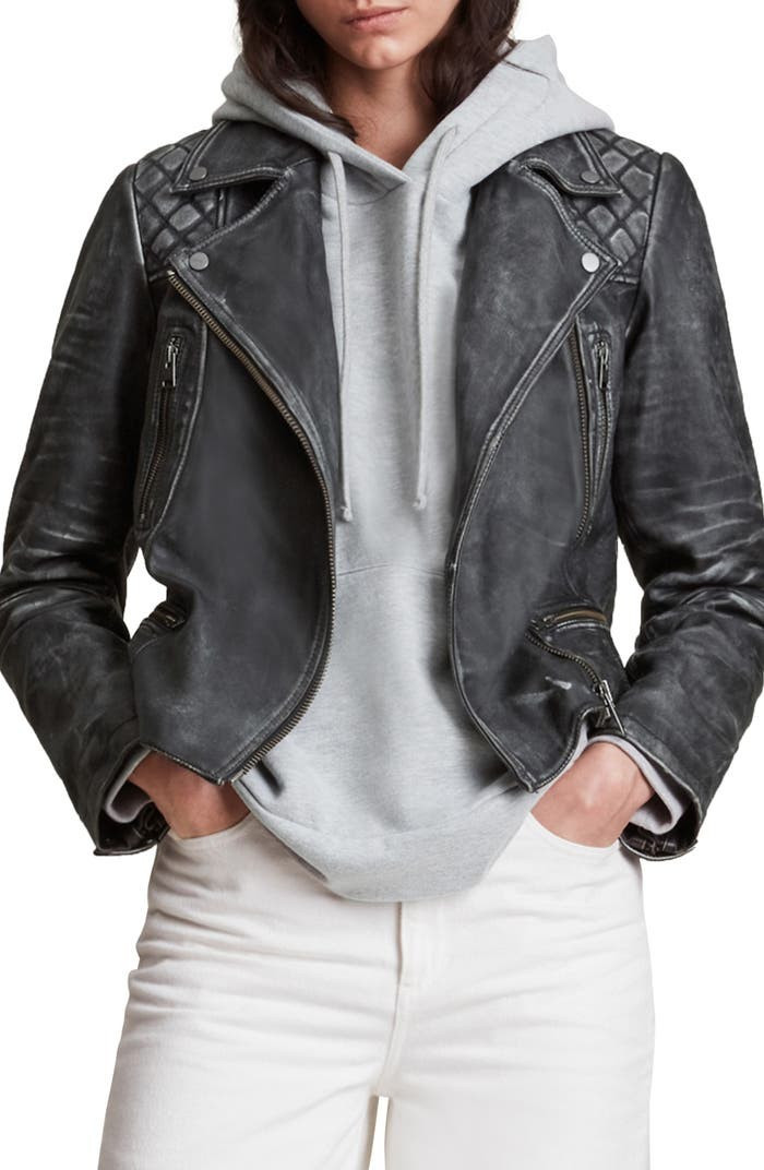 Cargo Leather Biker Jacket | Nordstrom | Nordstrom