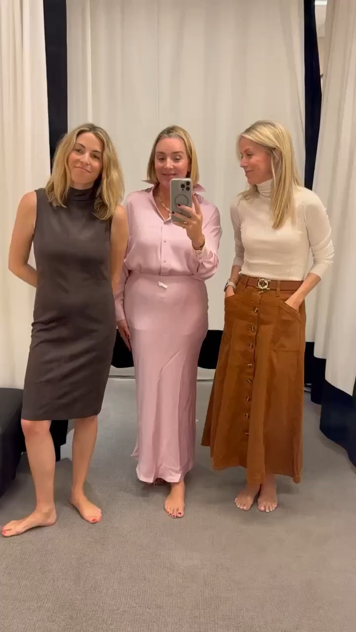 3 head to toe “elevated” looks for  Fall. All items tts. 

Laura (left) in a small, Gretchen (middle) in mediums on top and bottom and Gretchen (right) in smalls. 

#LTKVideo #LTKStyleTip #LTKOver40