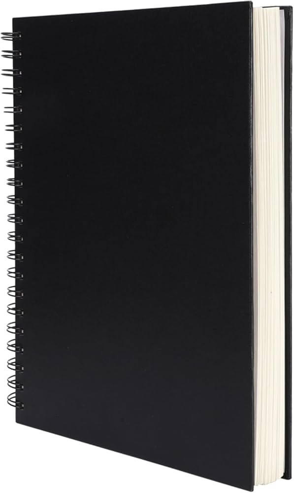 8.5x11inches Hardbound Sketch Book, Spiral Bound Sketch Pad, 80-Sheets 90gsm Inner Paper, Acid Fr... | Amazon (US)
