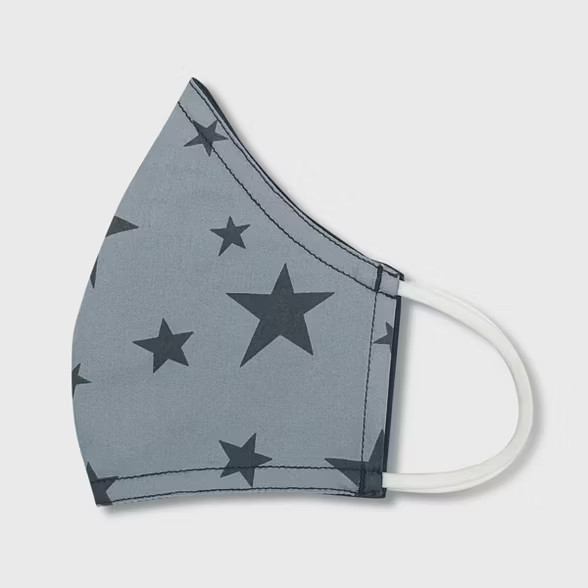 Kids' 2pk Star Face Mask - Cat & Jack™ Gray | Target
