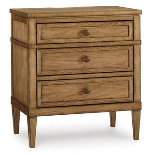 Signature DESIGN BY ASHLEY Sharlance Brown 3 Drawer 27 in. W Nightstand B895-93 - The Home Depot | The Home Depot