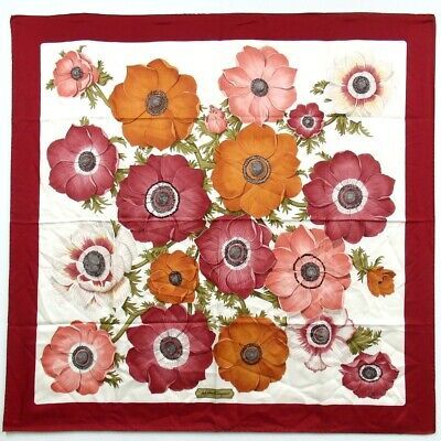 Authentic Salvatore Ferragamo Floral scarf silk [Used]  | eBay | eBay US