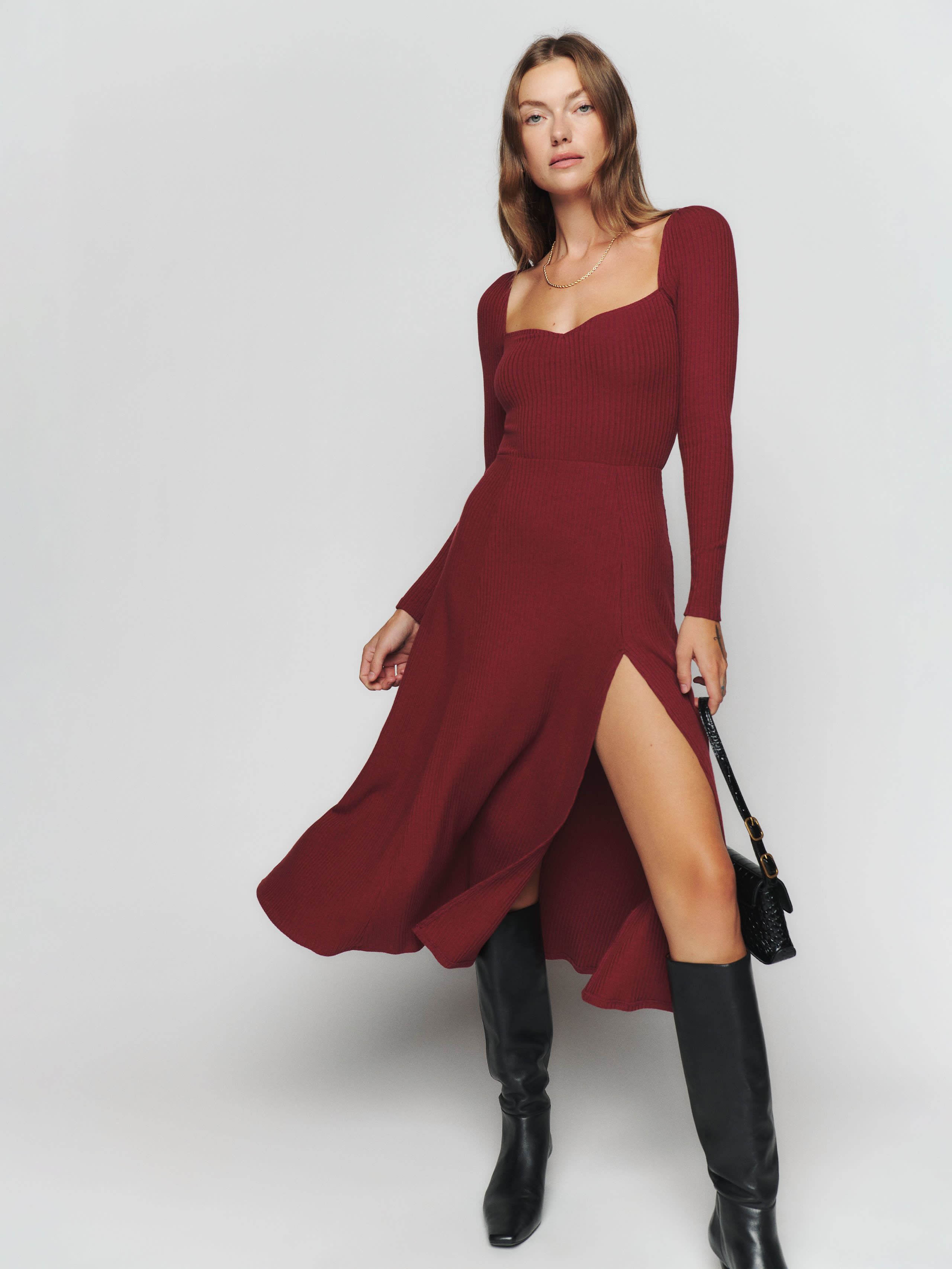 Banks Knit Dress | Reformation (Global)