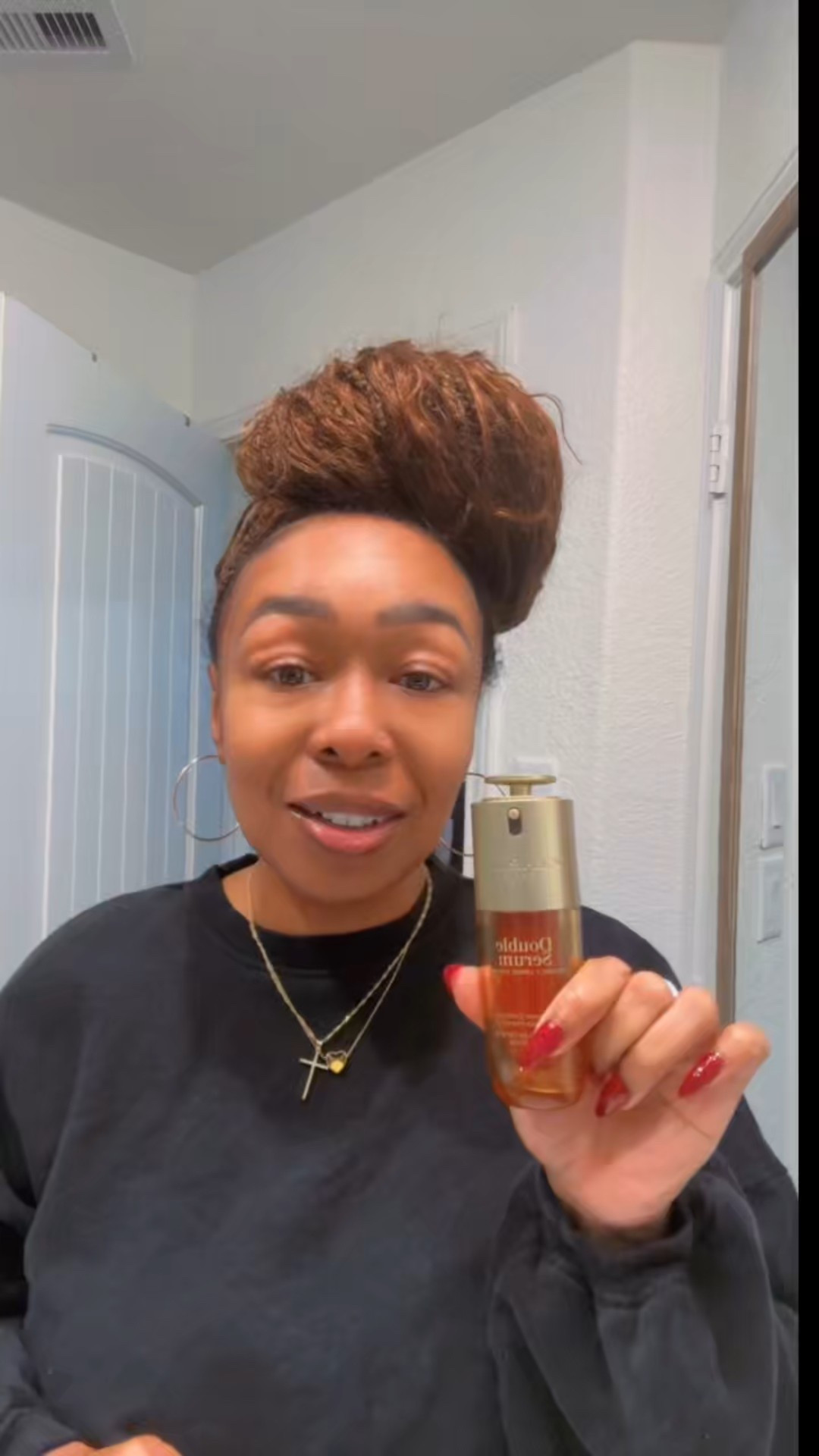 One thing about me… I’m never running out of Clarins Double Serum. I’ve used it for years because it keeps my skin smooth, hydrated, and glowing. ☀️🌟The anti-aging benefits speak for themselves. 💛
#Clarins #Skincare 

#LTKvlog #LTKBeauty #LTKmorningroutine