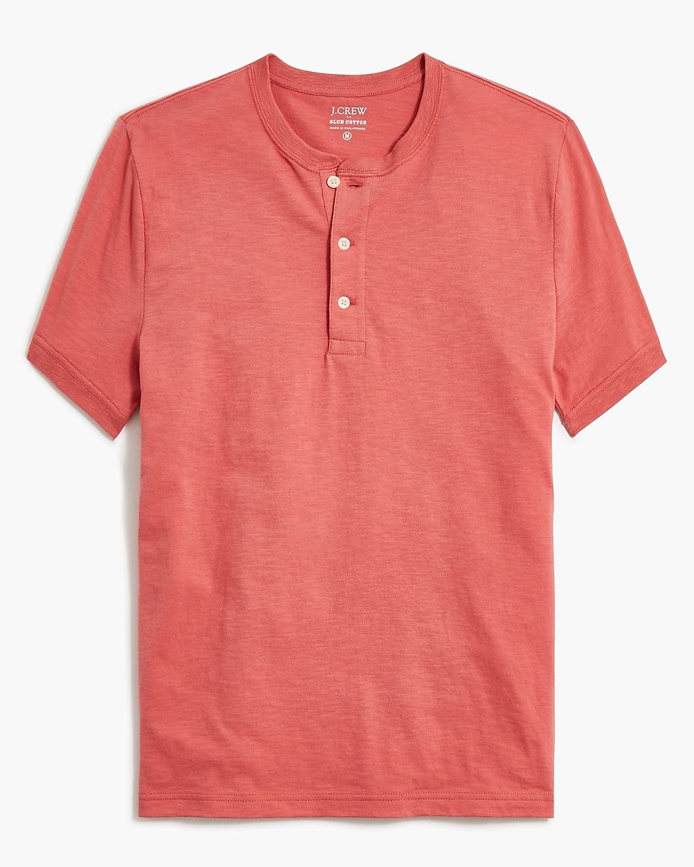 Short-sleeve henley in slub cotton | J.Crew Factory