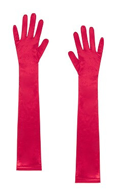 Nookie Serenade Gloves in Red Satin from Revolve.com | Revolve Clothing (Global)