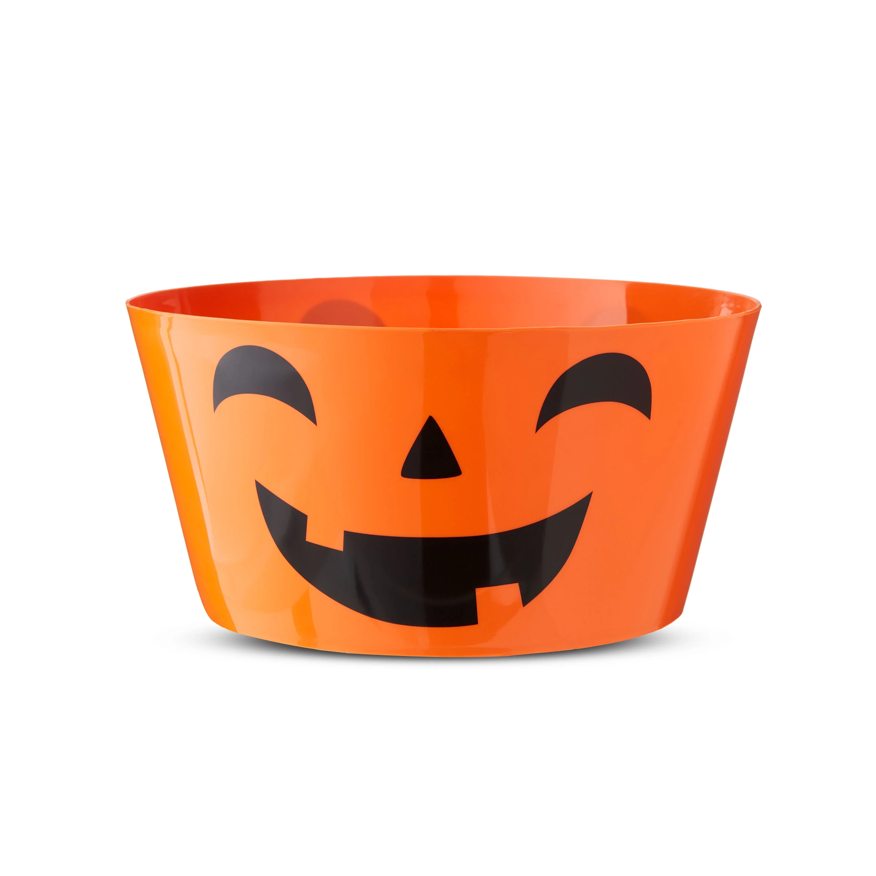 Halloween Large Orange Jack-o'-Lantern Plastic Serving Bowl, by Way To Celebrate | Walmart (US)