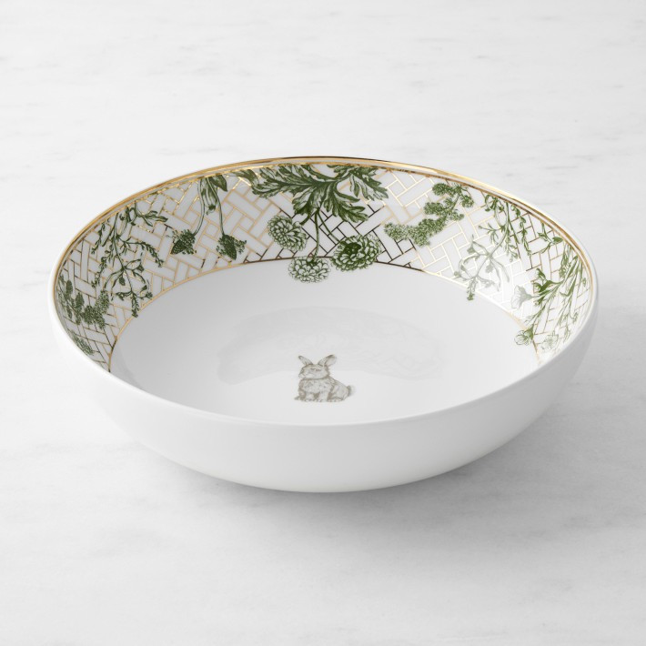 Garden Lattice Bunny Serve Bowl | Williams-Sonoma