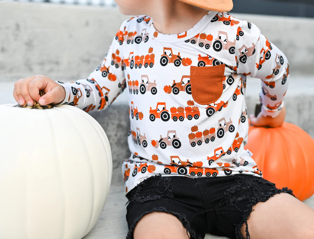 HAY PUMPKIN DREAM POCKET TEE | Dream Big Little Co.