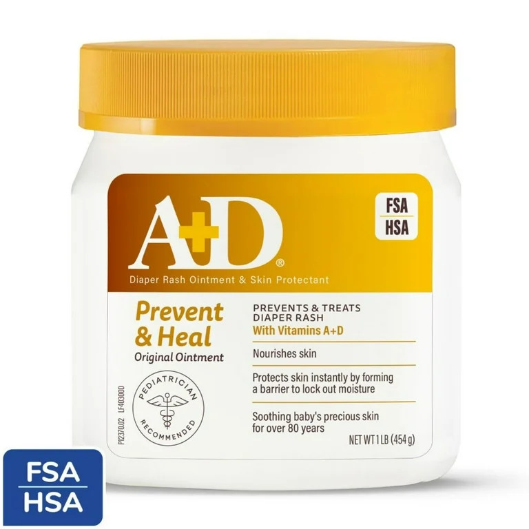 A+D Original Diaper Rash Ointment, 1lb Tub, All Skin Types | Walmart (US)