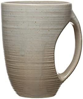 Bloomingville Reactive Glaze Stoneware Neutral Beige Mug, 4.75", Bone | Amazon (US)