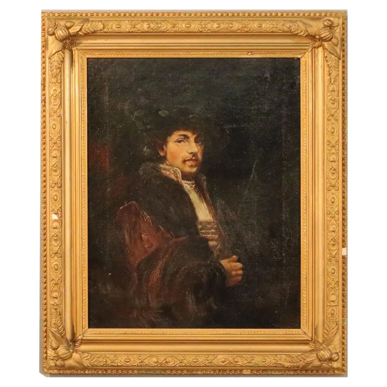 Antique Old Master Copy Oil Painting, Portrait of a Spaniard, Late 19th C | 1stDibs