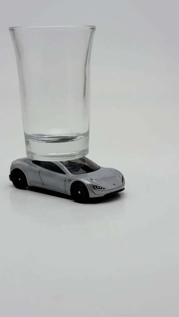 Tesla Roadster Mancave Garage Shot Glass Diecast for Home Bar - Etsy | Etsy (US)