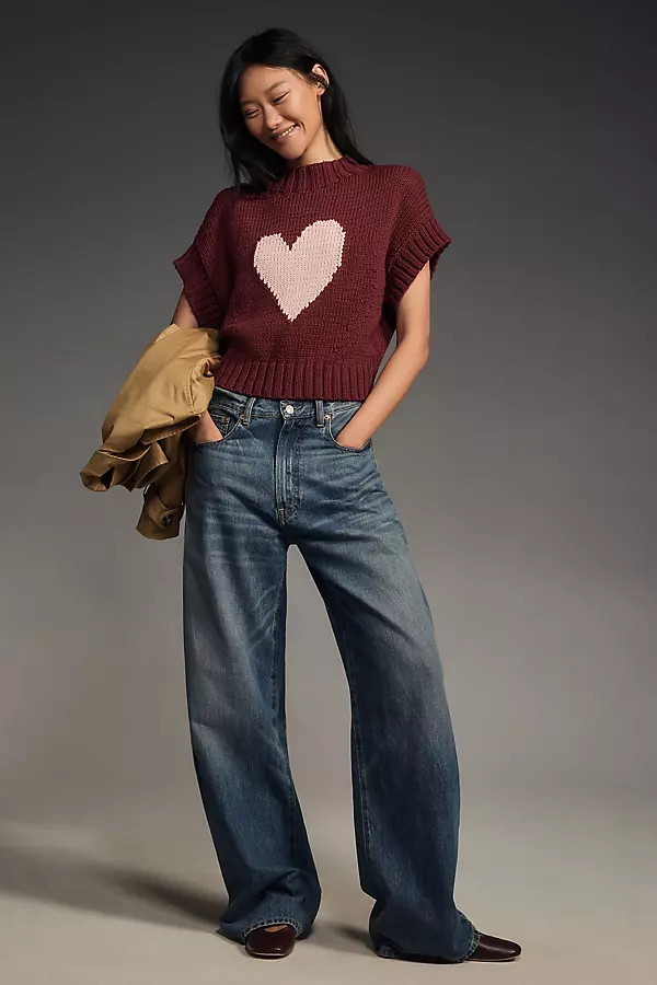 The Pippa Mock-Neck Sweater by Maeve: Extended Shoulder Edition | Anthropologie (US)