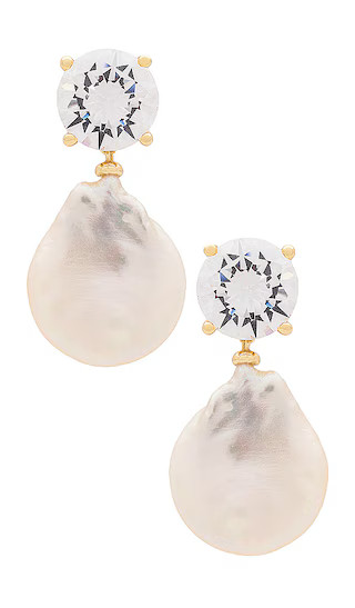 Cleo Earring in Pearl | Revolve Clothing (Global)
