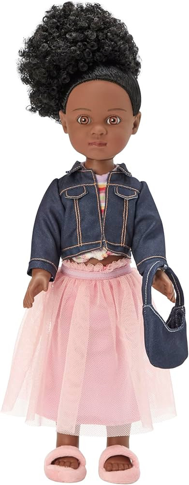 Madame Alexander 14-Inch Alexander Girlz Doll, Zola, Dark Skin Tone with Brown Eyes/Black Hair | Amazon (US)
