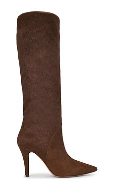 Lola Cruz Pony Hair Knee High Boot in Cuero from Revolve.com | Revolve Clothing (Global)