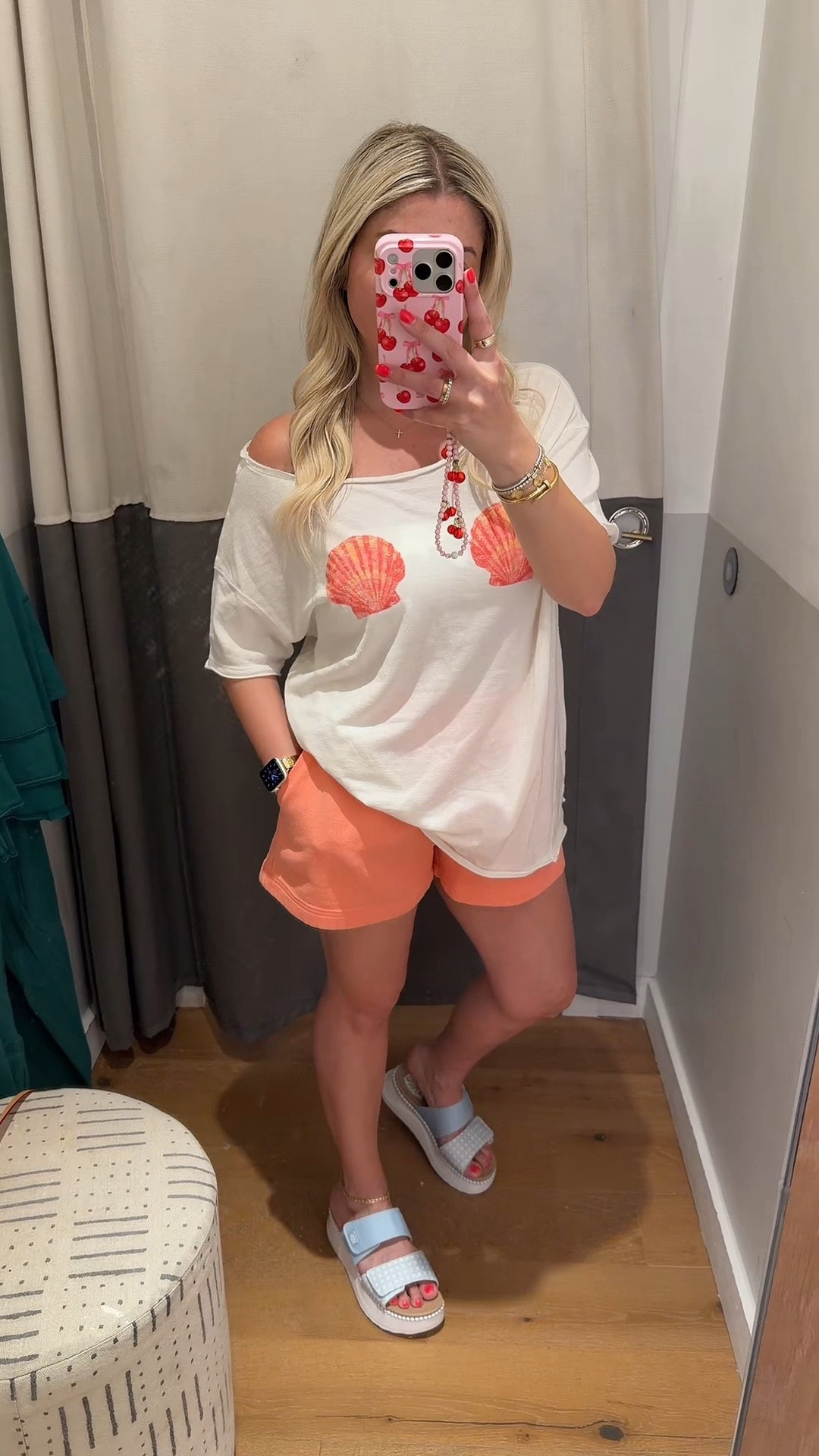 New @Aerie outfit on sale 
Xs shell top
Small shirts 
Sandals tts

#LTKSaleAlert