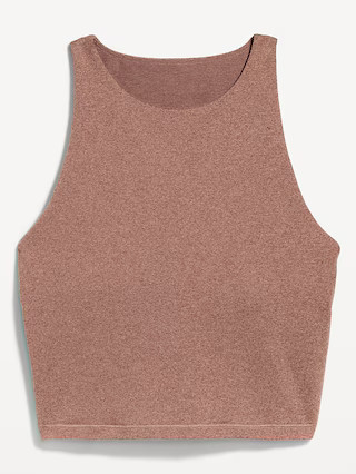 CloudComfy High-Neck Longline Sports Bra | Old Navy (US)