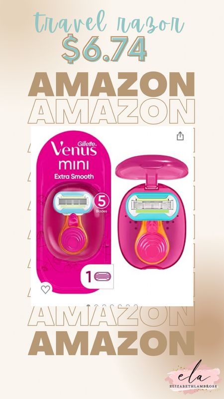 is this not the cutest little razor ever! this is perfect for on the go and traveling, and you can even put it in your purse! go grab this thing you can even save a dollar with subscribe and save!! 

#amazon #sale #razor #travel #essentials #vacation #under10 #venus

#LTKHoliday #LTKbeauty #LTKtravel